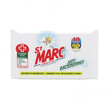 ST MARC Lingettes antibactériennes x40